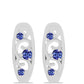 Brincos de Prata com Tanzanite