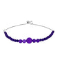 Pulseira de Prata com Jade Roxa