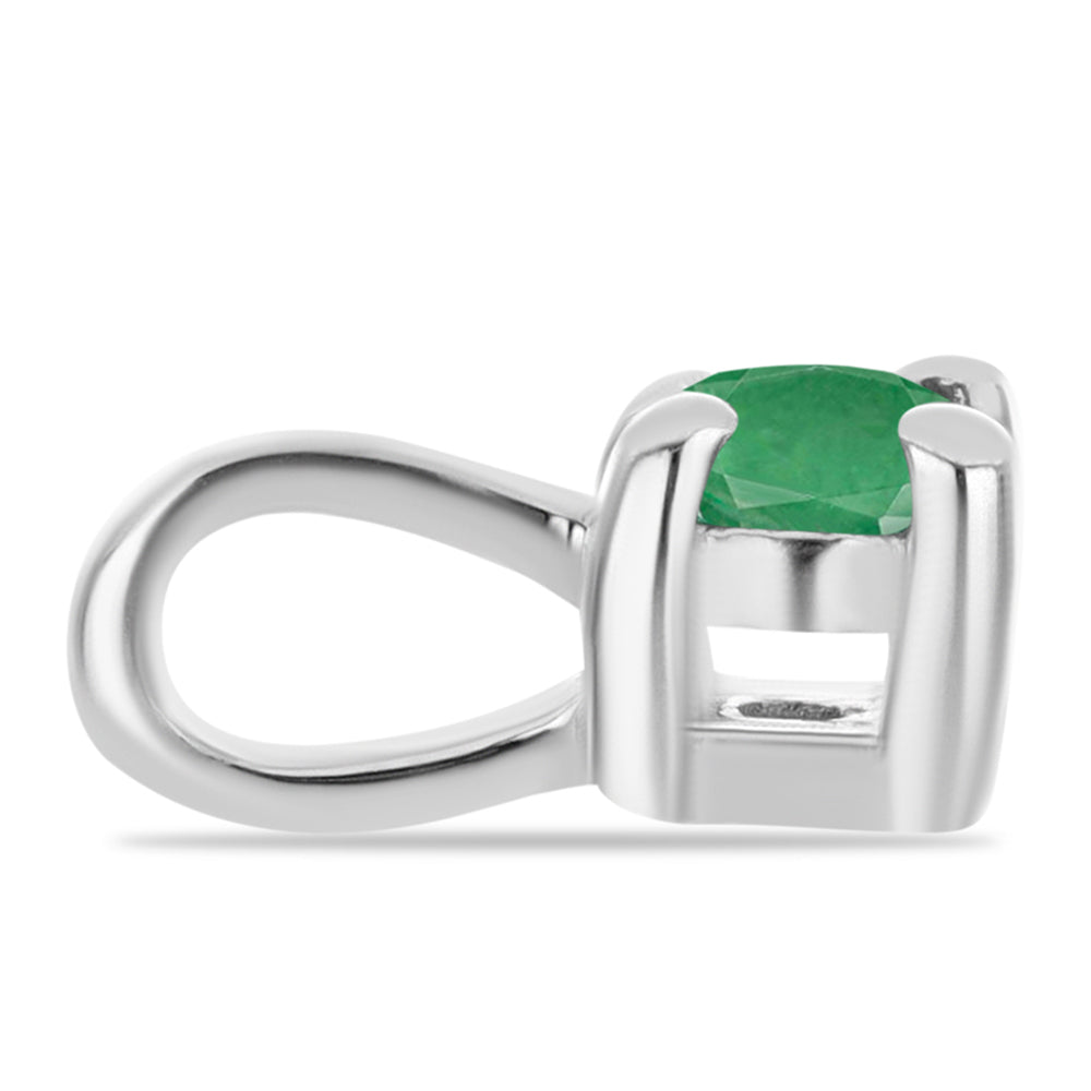 Conjunto de Prata com Esmeralda do Brasil ( Brincos+Anel+Pendente ) 6 