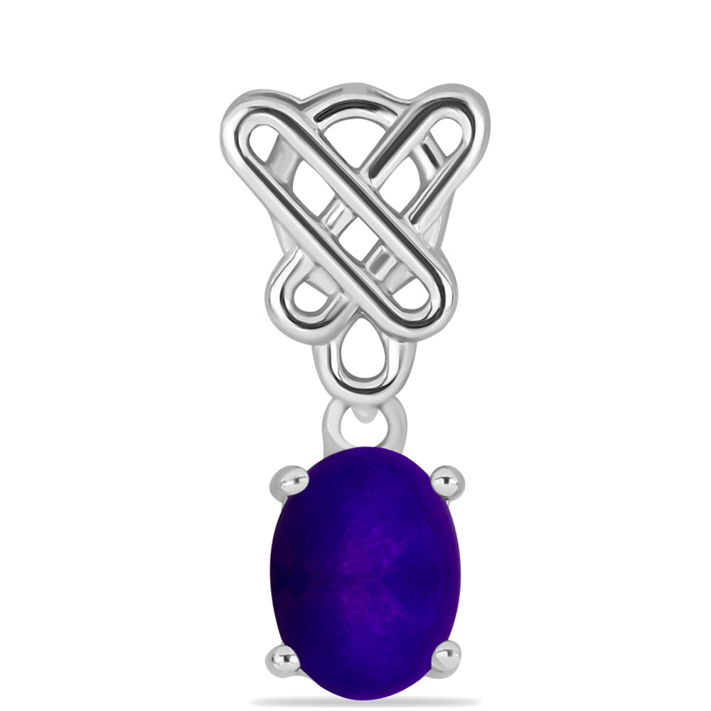 Pendente de Prata com Jade Roxa 1 