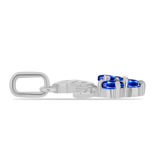 Pendente de Prata com Safira Azul Australiana