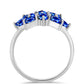 Anel de Prata com Safira Azul Australiana