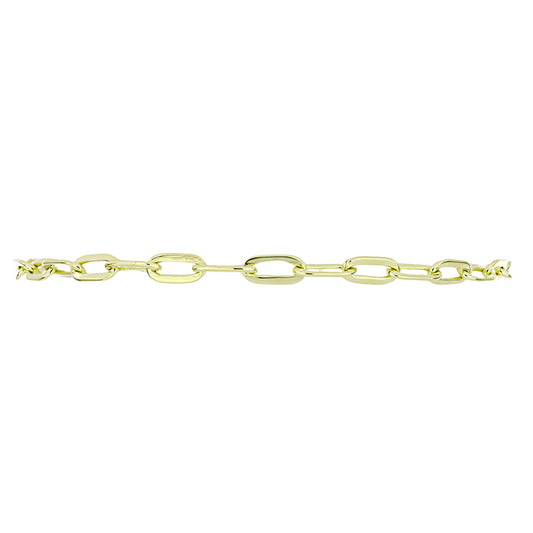 Pulseira de Prata com Banho de Ouro  Contraste: Cabeca de Veado (800)