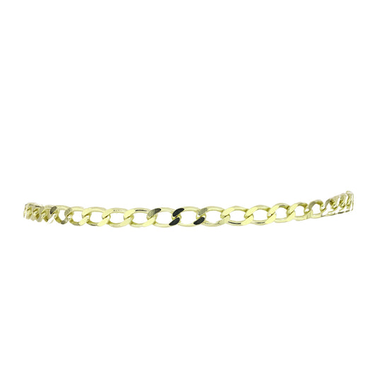 Pulseira de Prata com Banho de Ouro  Contraste: Cabeca de Veado (800)