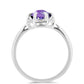 Anel de Prata com Ametista de Marrocos