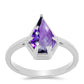 Anel de Prata com Ametista de Marrocos