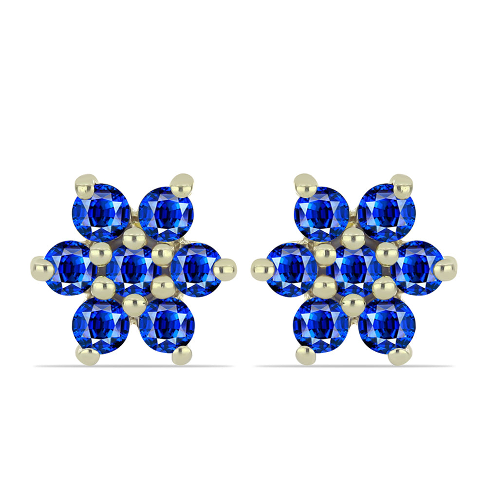 Conjunto de Prata com Banho de Ouro com Rubi de Madagáscar e Esmeralda do Brasil ( Brincos )  Contraste: Cabeca de Veado (800) 6 