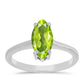 Anel de Prata com Peridoto de Changbai
