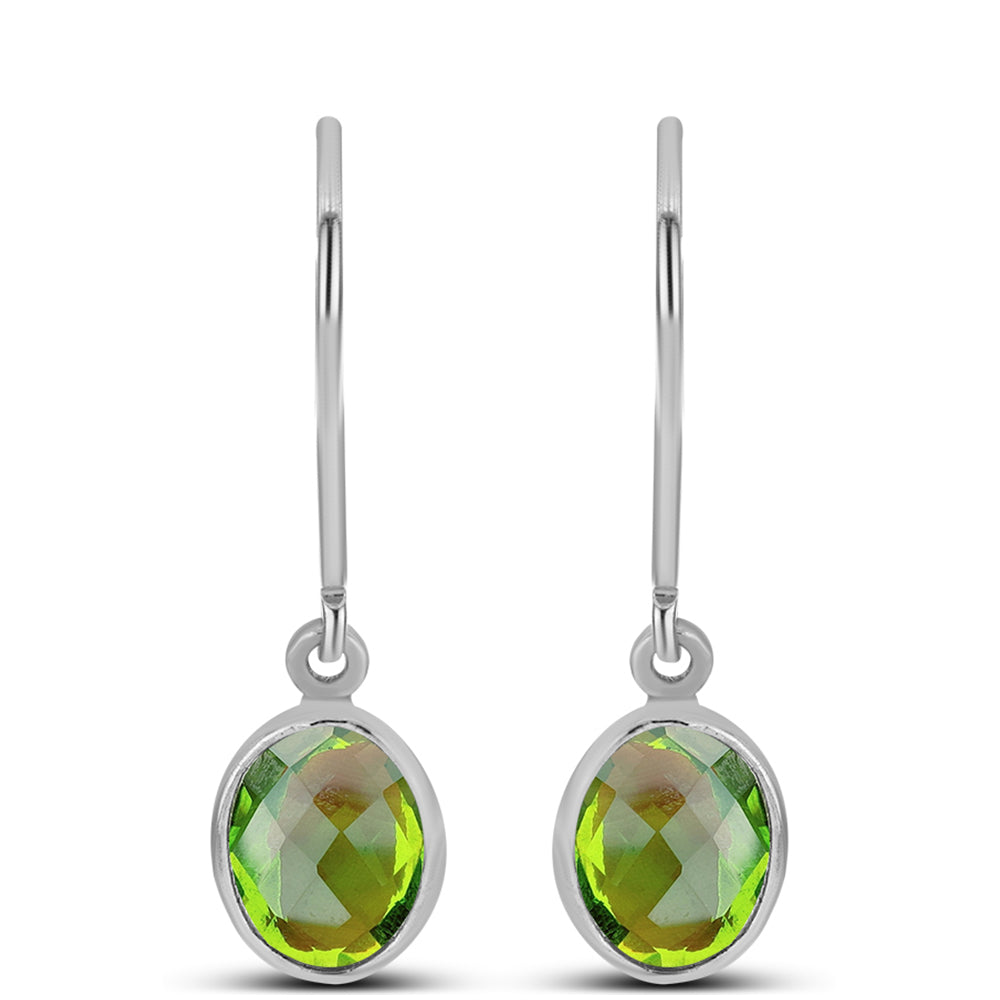 Brincos de Prata com Peridoto de Changbai 1 