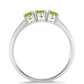 Anel de Prata com Peridoto de Changbai