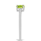 Anel de Prata com Peridoto de Changbai