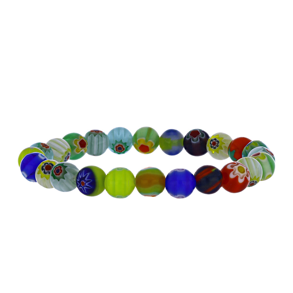 Pulseira Conta com Coleção de vidro artístico pintado Emporia®