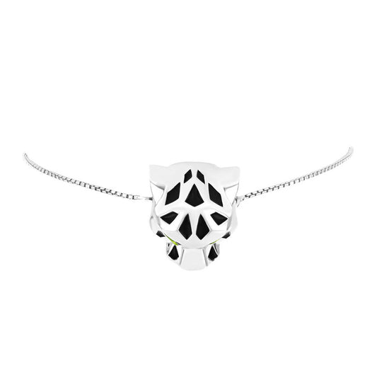 Pulseira de Prata com Peridoto de Changbai  Contraste: Cabeca de Veado (800)