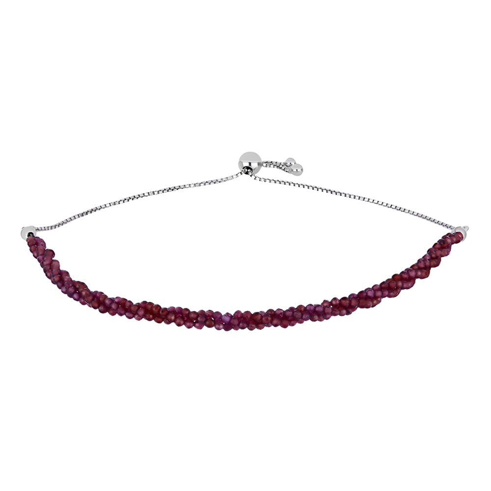 Pulseira de Prata com Granada de Barton