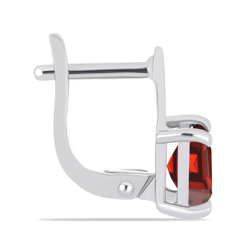 Brincos de Prata com Granada de Barton