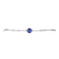 Pulseira de Prata com Tanzanite  Contraste: Cabeca de Veado (800)