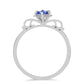 Anel de Prata com Tanzanite