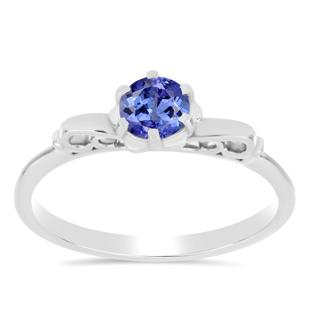 Anel de Prata com Tanzanite 3 