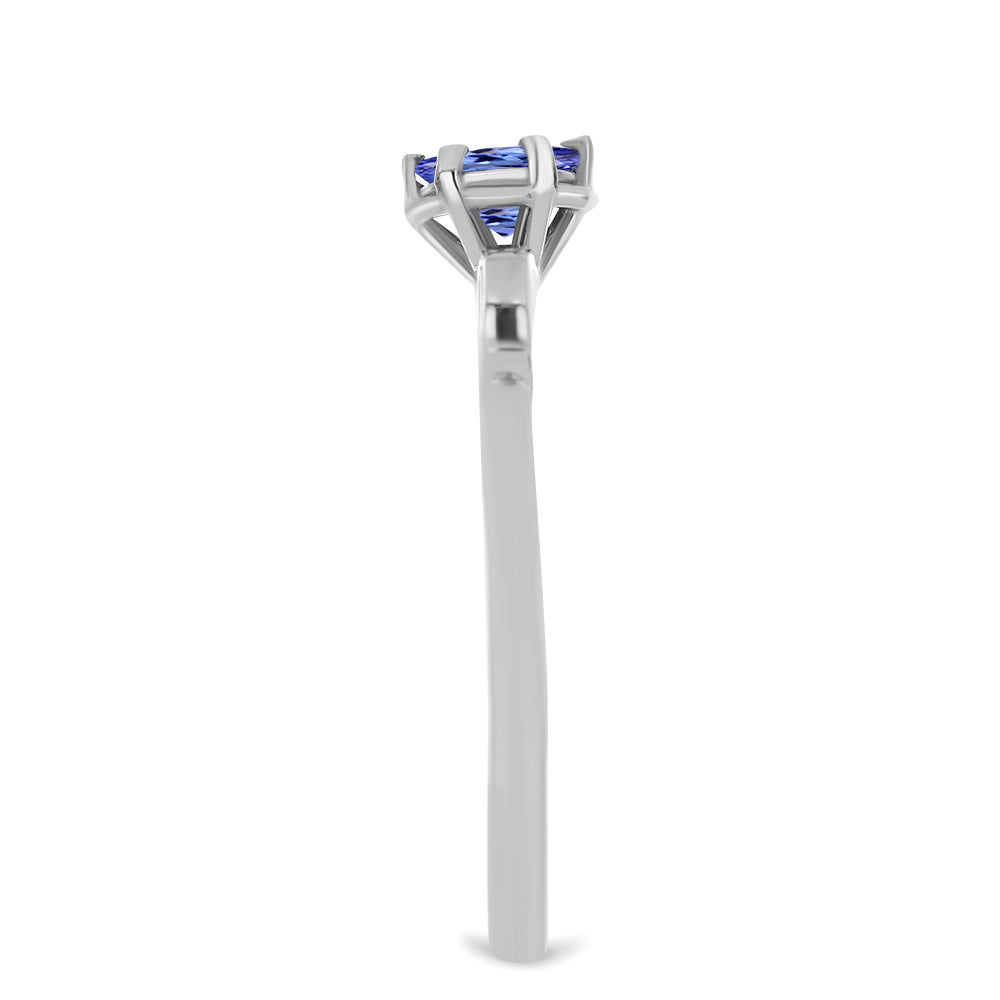 Anel de Prata com Tanzanite 4 