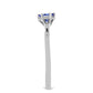 Anel de Prata com Tanzanite