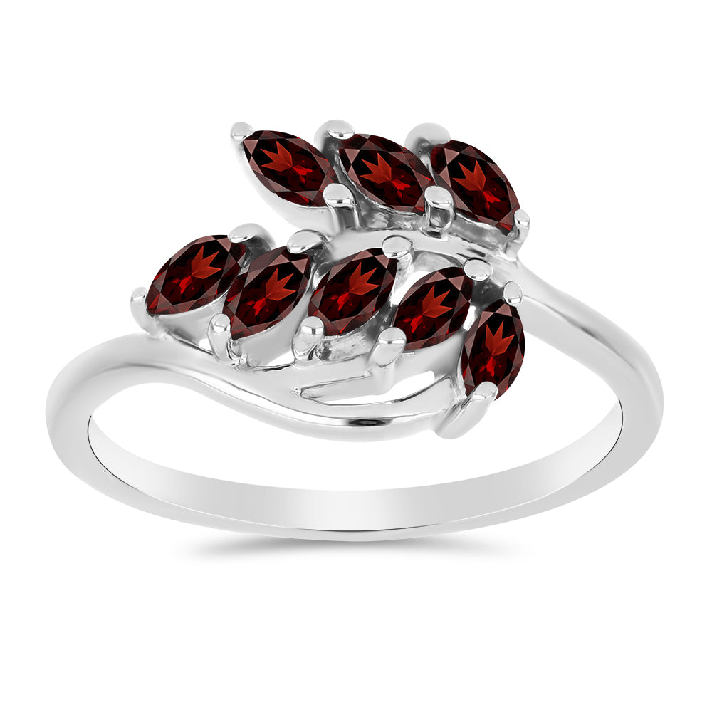 Anel de Prata com Granada de Barton 3 