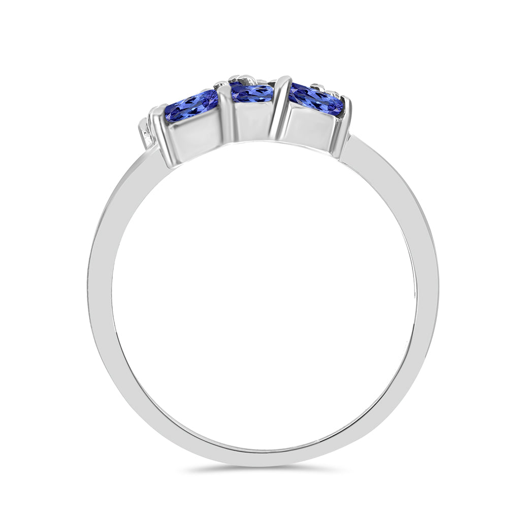 Anel de Prata com Tanzanite