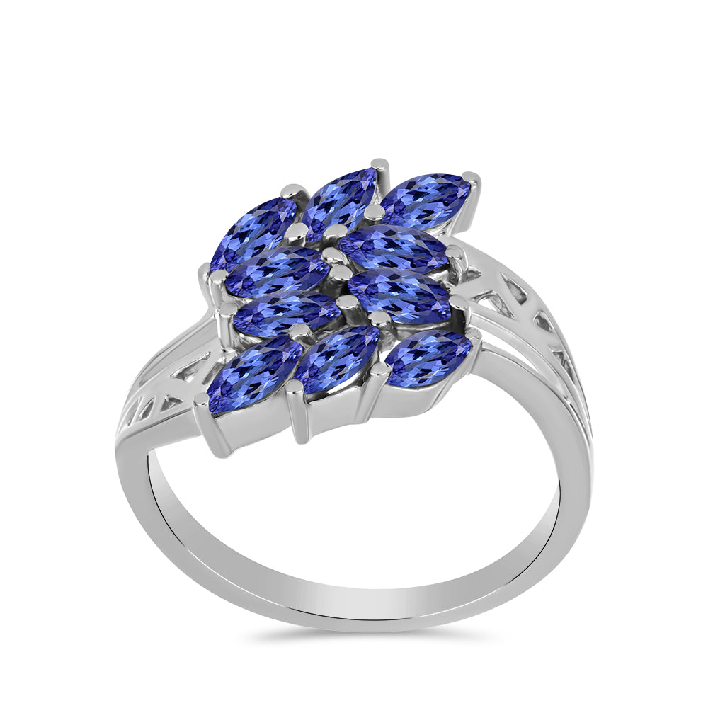 Anel de Prata com Tanzanite