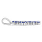 Cruz Pendente de Prata com Tanzanite