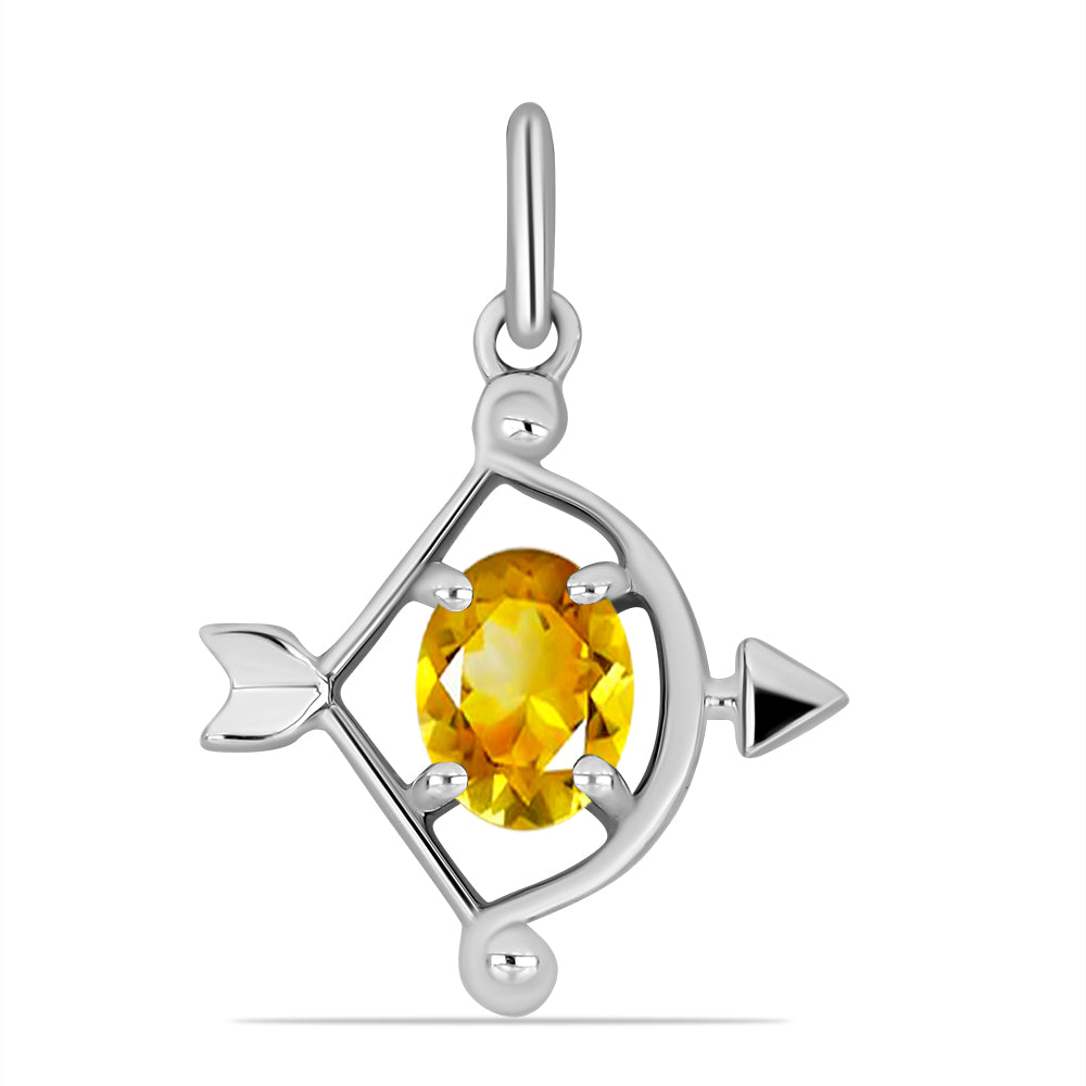 Pendente de Prata com Citrino de Ural 1 
