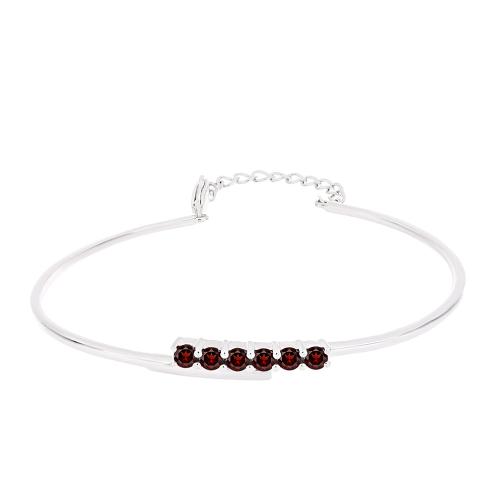 Pulseira de Prata com Granada de Barton  Contraste: Cabeca de Veado (800)