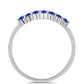 Anel de Prata com Safira Azul Australiana