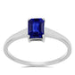 Anel de Prata com Safira Azul Australiana