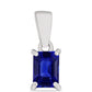 Pendente de Prata com Safira Azul Australiana