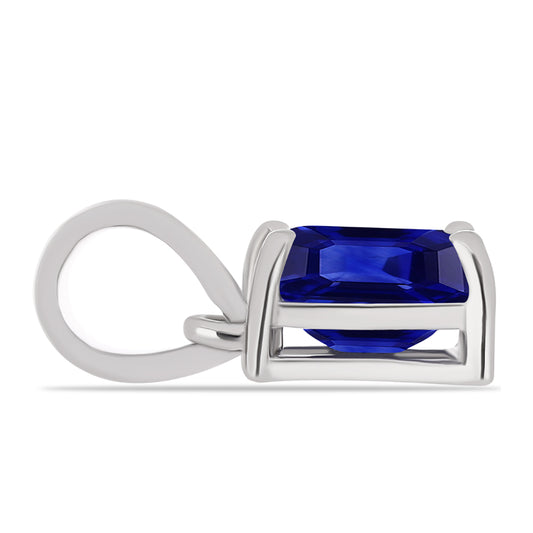 Pendente de Prata com Safira Azul Australiana