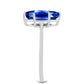 Anel de Prata com Safira Azul Australiana
