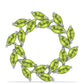 Alfinete de Prata com Peridoto de Changbai