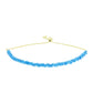 Pulseira de Prata com Banho de Ouro com Quartzo de Paraíba