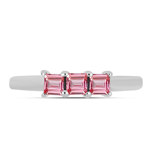 Anel de Prata com Turmalina Rosa de Pelmadulla