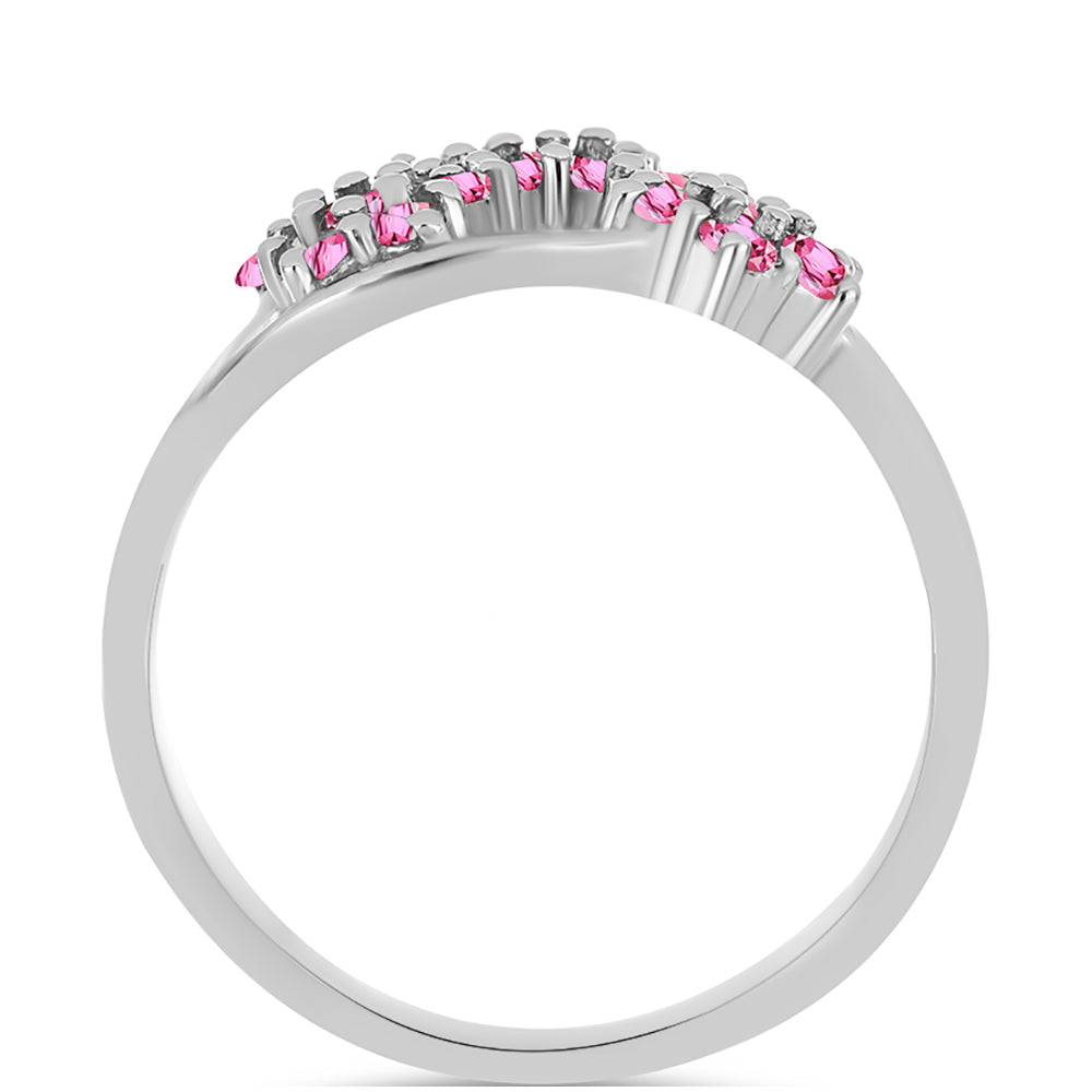 Anel de Prata com Turmalina Rosa de Pelmadulla