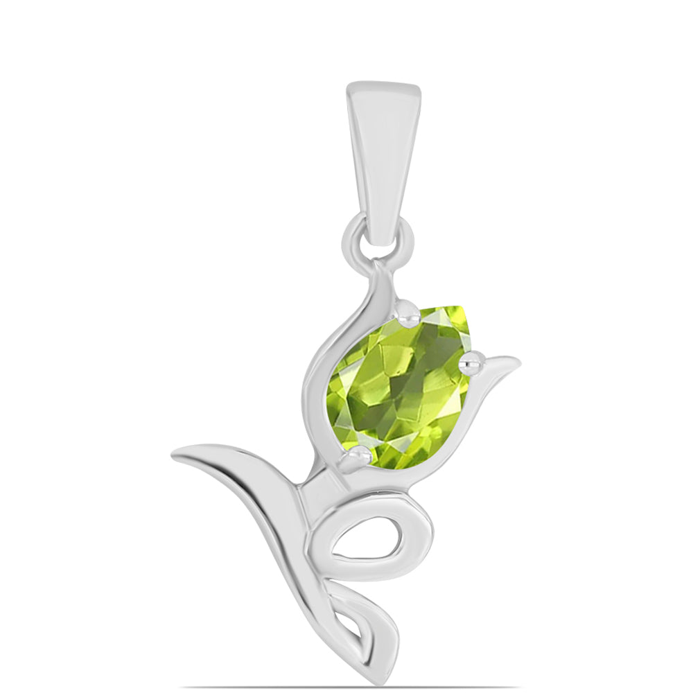 Pendente de Prata com Peridoto de Changbai