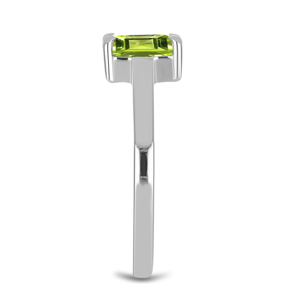 Anel de Prata com Peridoto de Changbai 4 