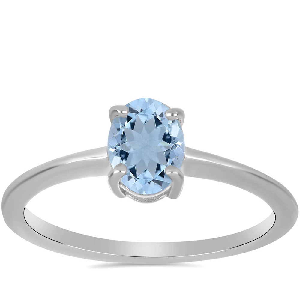 Anel de Prata com Água-marinha de Embu County 3 