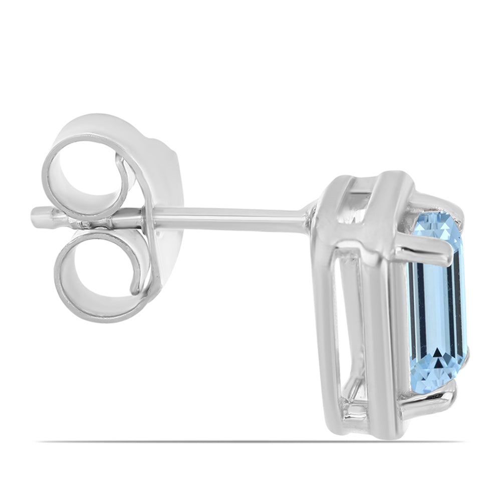 Brincos de Prata com Água-marinha de Embu County