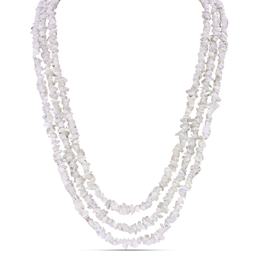 Colar com Pedra da Lua Arco-íris