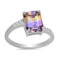 Anel de Prata com Ametrino de Anahi e Topázio Branco