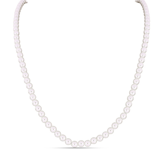 Conjunto com Pérola de Água Doce Branca ( Brincos+Pulseira+Anel )