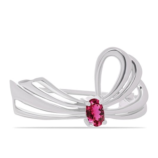 Alfinete de Prata com Rubelita das Minas do Cruzeiro