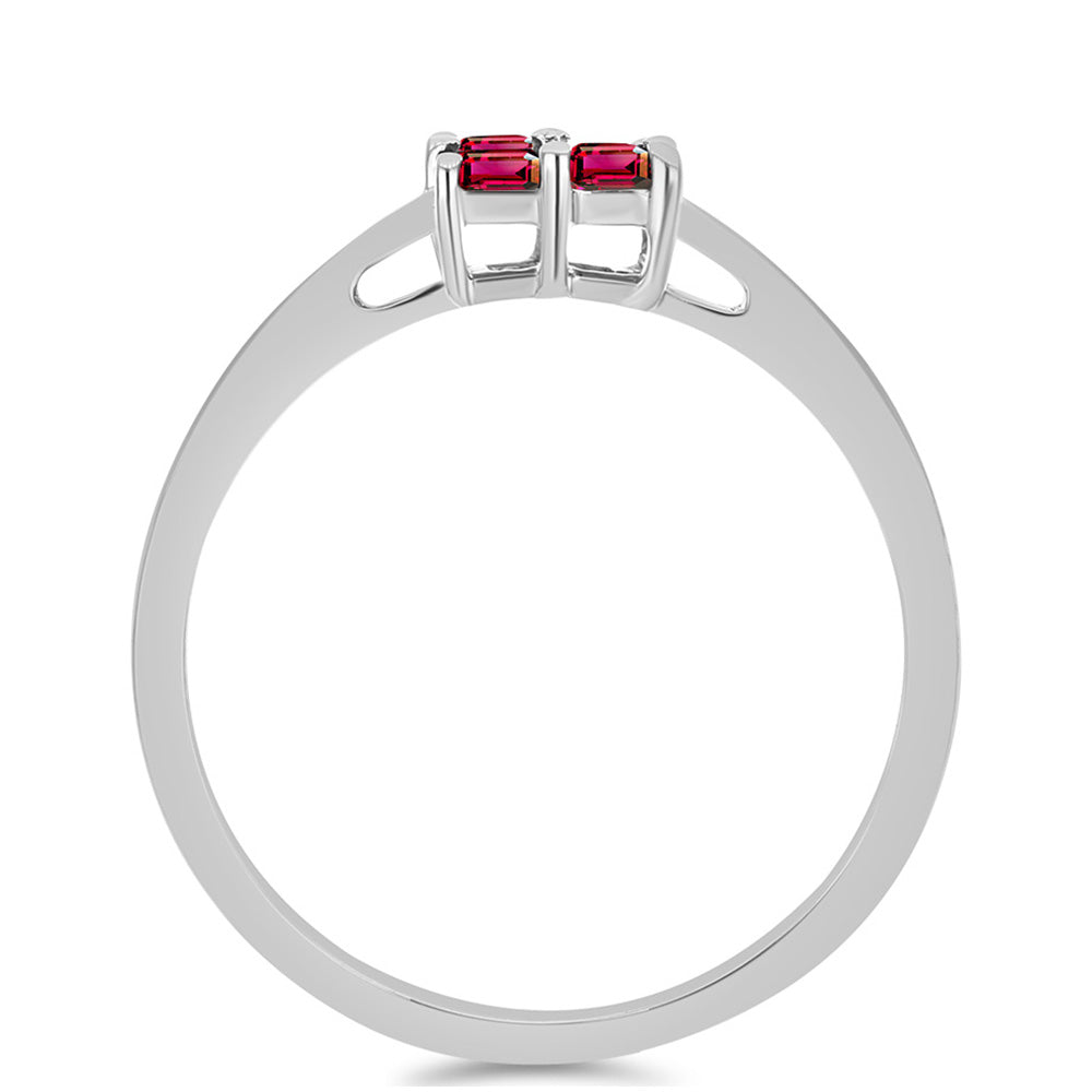 Anel de Prata com Rubelita das Minas do Cruzeiro 2 