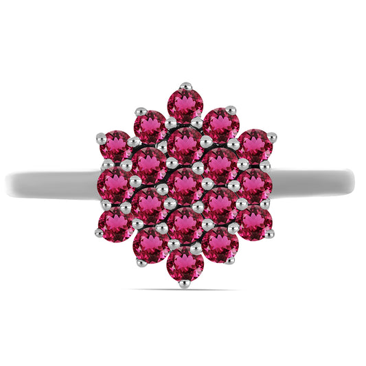 Anel de Prata com Rubelita das Minas do Cruzeiro