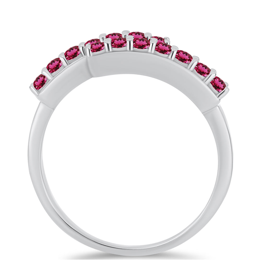 Anel de Prata com Rubelita das Minas do Cruzeiro 2 